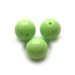 Ronde basic acrylkraal, 16mm, Groen, 50 st