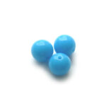 Ronde basic acrylkraal, 12mm, Turquoise, 100 st
