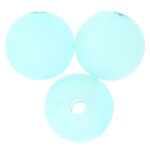 Ronde matte acrylkraal,  8mm, Turquoise, 50 gr