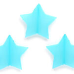 Star, acrylkraal, 30mm, Turquoise, 20 st