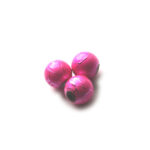Ronde kraal, metallic, geaderd, 8mm, Roze, 50 st
