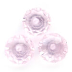 Rondelle kraal, kristal, facet, 6x8mm, Roze, 70 st