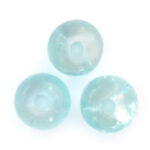 Ronde cracklekraal,  4mm, Blauwgroen, 250 st