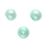 Ronde glasparel,  4mm, Licht turquoise, 220 st