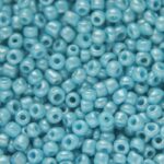 Rocailles van glas, shiny,  2mm, Turquoise, 20 gr