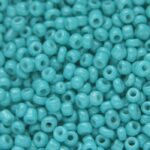 Rocailles van glas, opaque,  2mm, Donker Turquoise, 20 gr