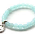 Beach bracelet 8 mm, Turquoise, 1 st
