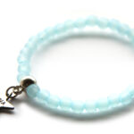 Beach bracelet 6 mm, Turquoise, 1 st