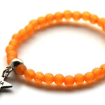 Beach bracelet 6 mm, Oranje, 1 st