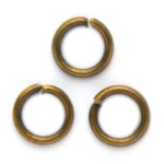 Montage-ring,  8 mm, 1.2 mm dik, Bronskleur, 100 st