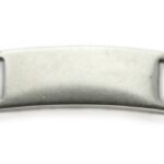 Schuifplaatje voor armband, 40x15mm, Antiek zilver, 2 st
