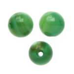 Ronde parelmoerkraal,  6mm, Groen, 70 st