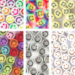 Smiley kralenset – Unieke mix 105 stuks – Regenboogkleuren – 7mm en 10mm kralen – Acryl en Polymeer klei