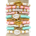 Katsuki kralenpakket voor armbanden – Turquoise, Roze en Wit