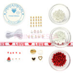 Love pakket – Parels – 4mm Rocailles – Houten kralen – Letterkralen – Love lint – 350 kralen + veel extra artikelen