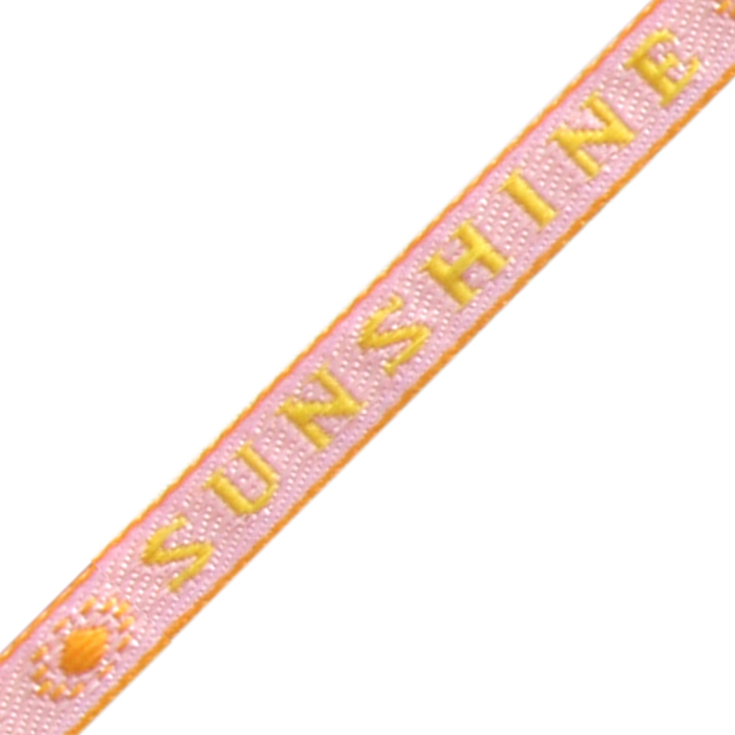 Festival lint – Sunshine, 10mm, Roze/Geel, 1 m
