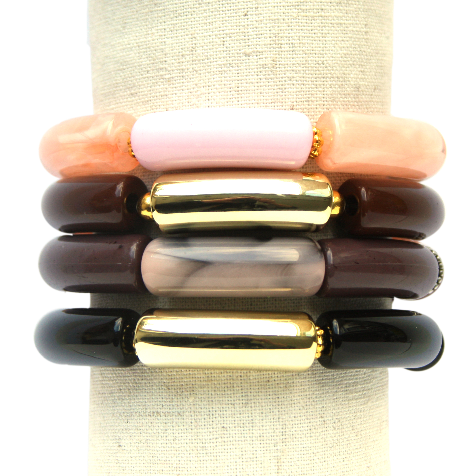 Principessa Tube Armbandenpakket – Multicolor – 129 kralen – Polymeer klei – 6mm kralen – Rol elastiek